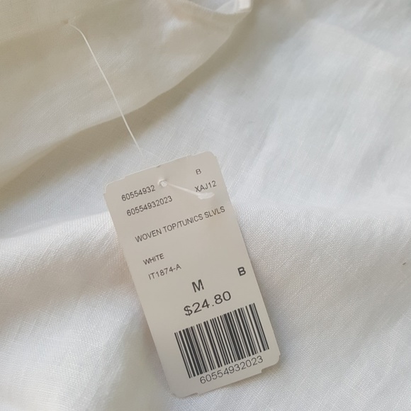 Forever 21 White Woven Sleeveless Tunic Top - Picture 8 of 8